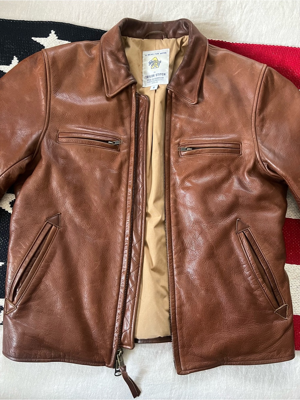 Taylor Stitch Leather Moto Jacket - Picture 3 of 16